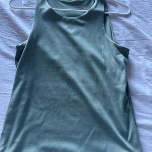 Tahari Sleeveless Ribbed Tank Top - Mint Green